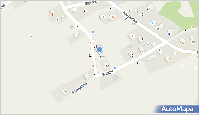 Rychwałdek, Widok, 12, mapa Rychwałdek