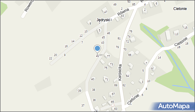 Rychwałdek, Widok, 41, mapa Rychwałdek