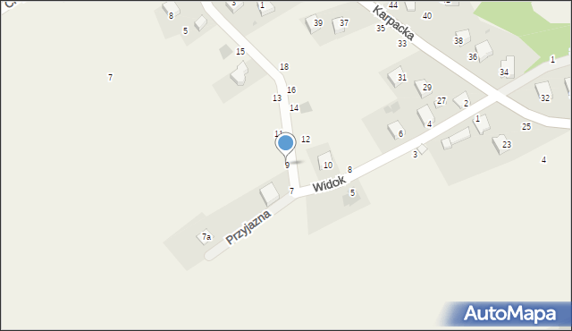 Rychwałdek, Widok, 9, mapa Rychwałdek