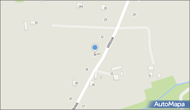 Ryglice, Witosa Wincentego, 34, mapa Ryglice