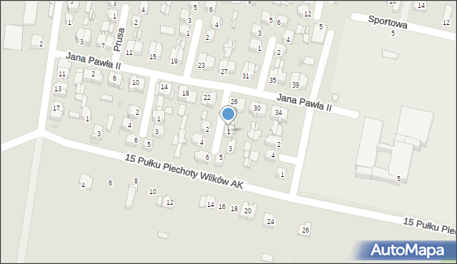 Ryki, Wierusz-Kowalskiego Janusza, 1, mapa Ryki