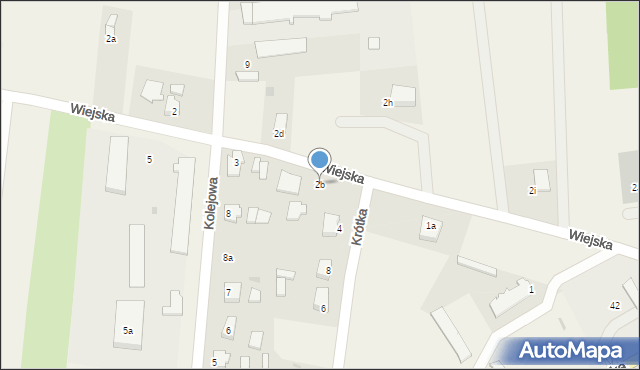 Rymań, Wiejska, 2b, mapa Rymań