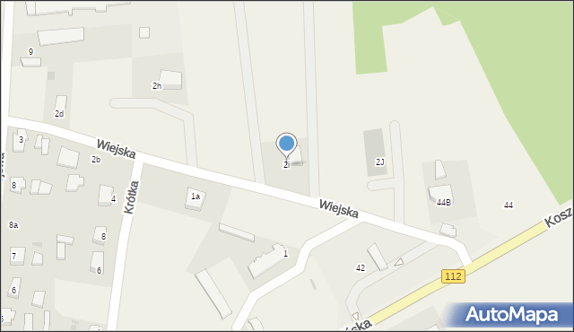 Rymań, Wiejska, 2i, mapa Rymań