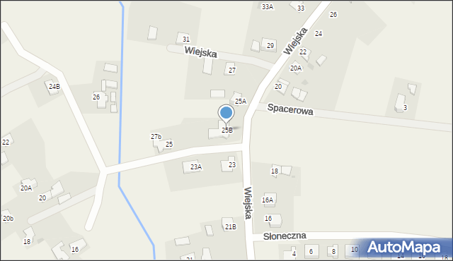 Rzeczyce, Wiejska, 25B, mapa Rzeczyce