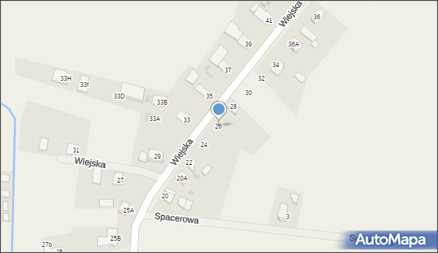 Rzeczyce, Wiejska, 26, mapa Rzeczyce