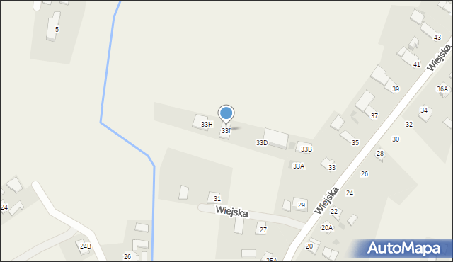 Rzeczyce, Wiejska, 33f, mapa Rzeczyce