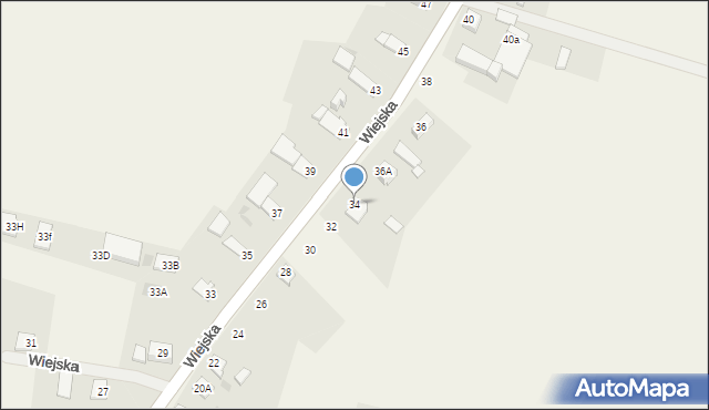 Rzeczyce, Wiejska, 34, mapa Rzeczyce