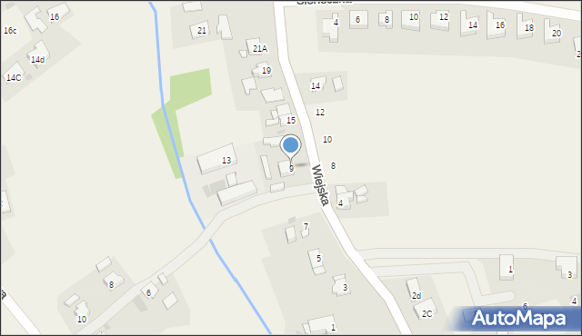 Rzeczyce, Wiejska, 9, mapa Rzeczyce