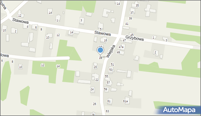 Rzędkowice, Wiejska, 18, mapa Rzędkowice