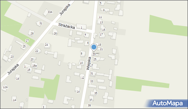 Rzędkowice, Wiejska, 23, mapa Rzędkowice