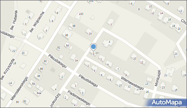 Rzepnica, Wieniawskiego Henryka, 1, mapa Rzepnica