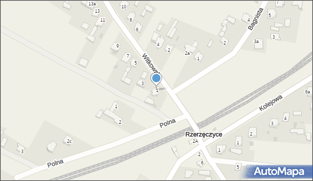 Rzerzęczyce, Witkowska, 1, mapa Rzerzęczyce