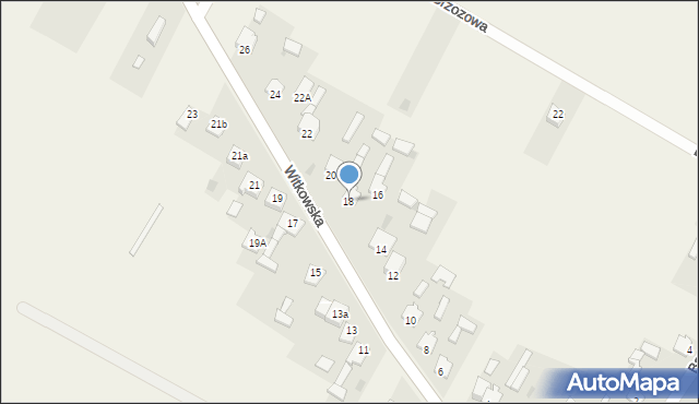 Rzerzęczyce, Witkowska, 18, mapa Rzerzęczyce