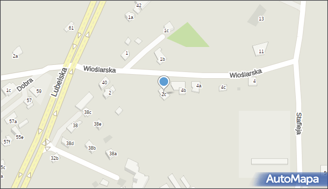 Rzeszów, Wioślarska, 2c, mapa Rzeszów