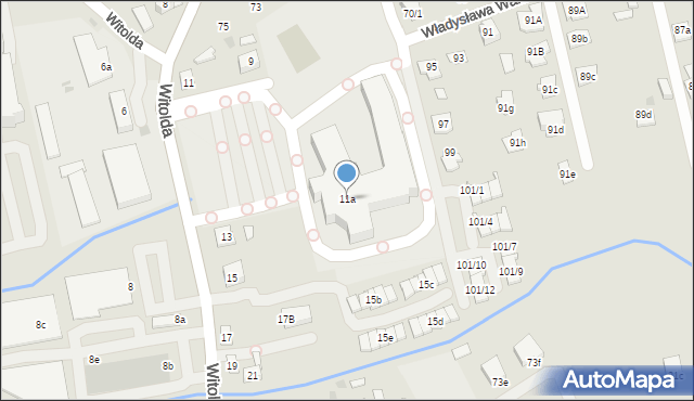 Rzeszów, Witolda, 11a, mapa Rzeszów