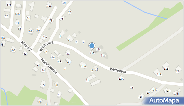 Rzeszów, Wichrowa, 11a, mapa Rzeszów