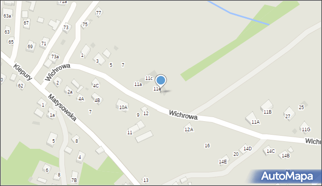 Rzeszów, Wichrowa, 11f, mapa Rzeszów