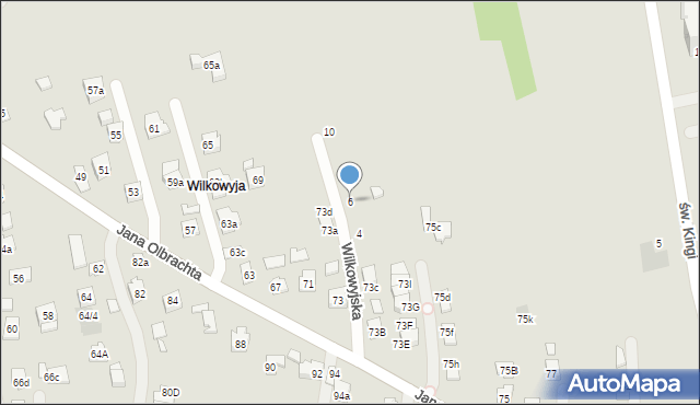 Rzeszów, Wilkowyjska, 6, mapa Rzeszów