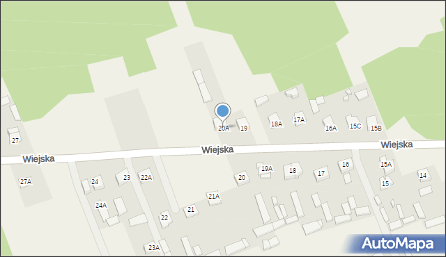 Sadowne, Wiejska, 20A, mapa Sadowne