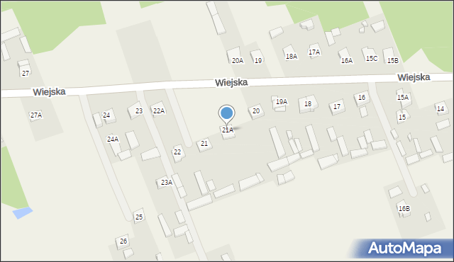 Sadowne, Wiejska, 21A, mapa Sadowne