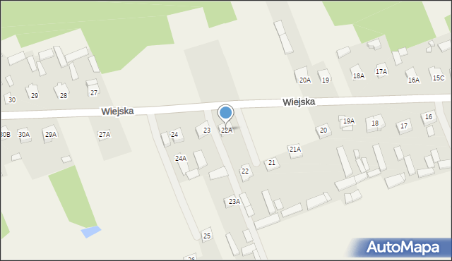 Sadowne, Wiejska, 22A, mapa Sadowne