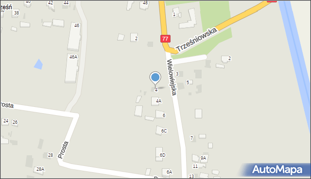 Sandomierz, Wielowiejska, 4, mapa Sandomierza