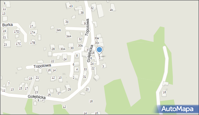 Sandomierz, Wierzbowa, 1, mapa Sandomierza