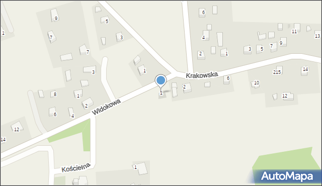 Sanka, Widokowa, 1, mapa Sanka