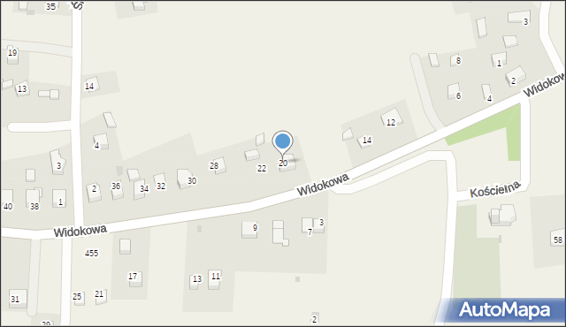 Sanka, Widokowa, 20, mapa Sanka