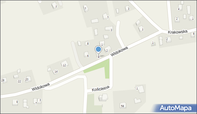 Sanka, Widokowa, 4, mapa Sanka