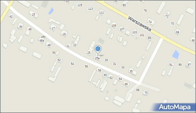 Sanniki, Wiejska, 27, mapa Sanniki