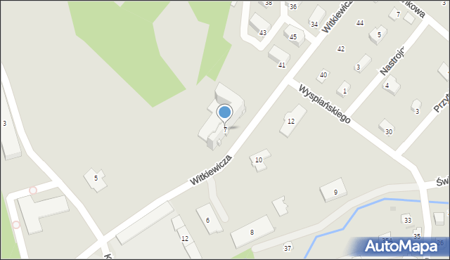 Sanok, Witkiewicza Stanisława Ignacego, 7, mapa Sanok