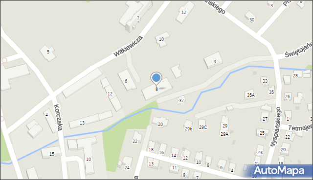 Sanok, Witkiewicza Stanisława Ignacego, 8, mapa Sanok