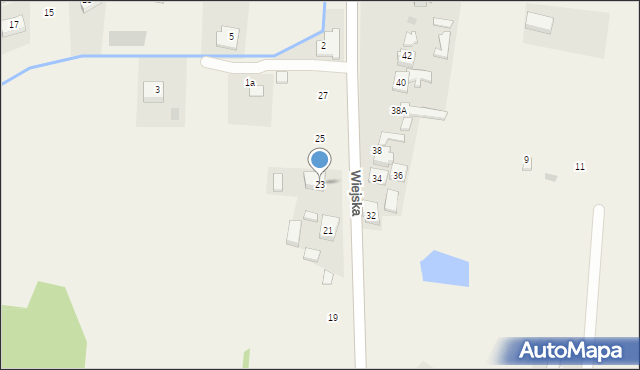Santocko, Wiejska, 23, mapa Santocko