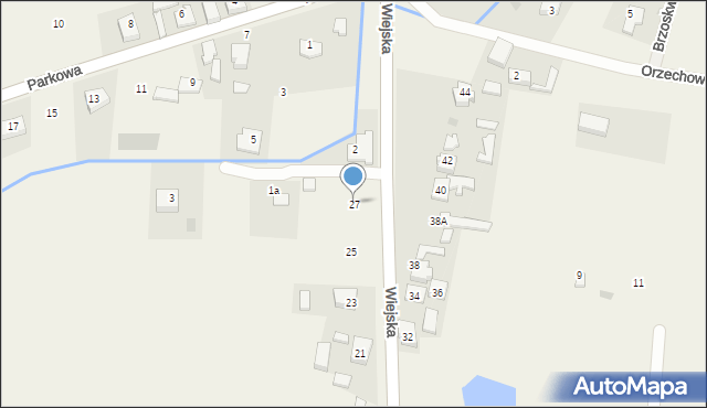 Santocko, Wiejska, 27, mapa Santocko