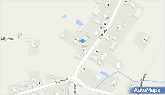 Santocko, Wiejska, 31a, mapa Santocko