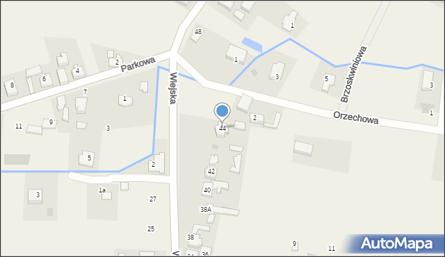 Santocko, Wiejska, 44, mapa Santocko