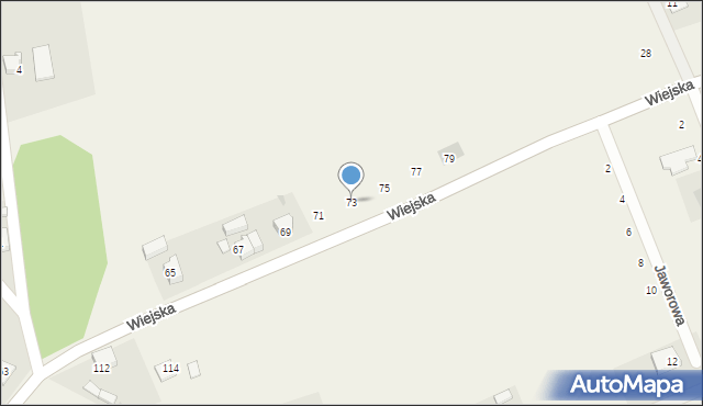 Santocko, Wiejska, 73, mapa Santocko