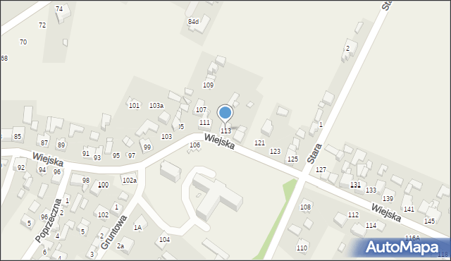 Sarnów, Wiejska, 113, mapa Sarnów