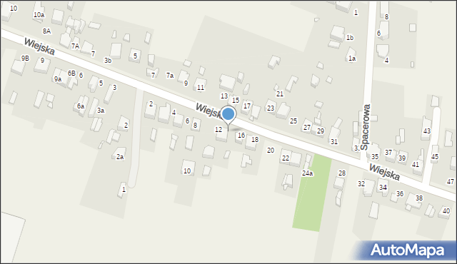 Sarnów, Wiejska, 14, mapa Sarnów