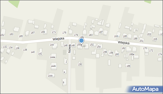 Sarnów, Wiejska, 150b, mapa Sarnów