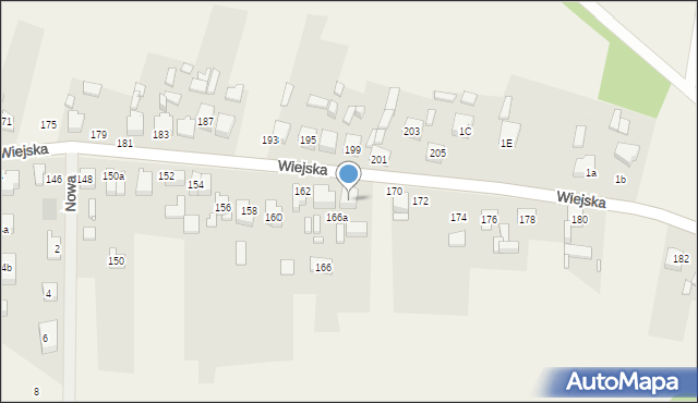 Sarnów, Wiejska, 168, mapa Sarnów