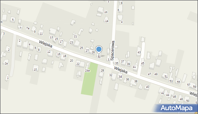 Sarnów, Wiejska, 31, mapa Sarnów