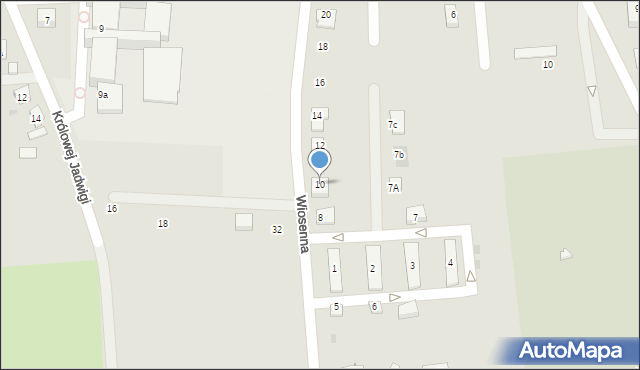 Ścinawa, Wiosenna, 10, mapa Ścinawa