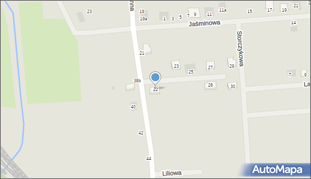 Ścinawa, Wiosenna, 22, mapa Ścinawa