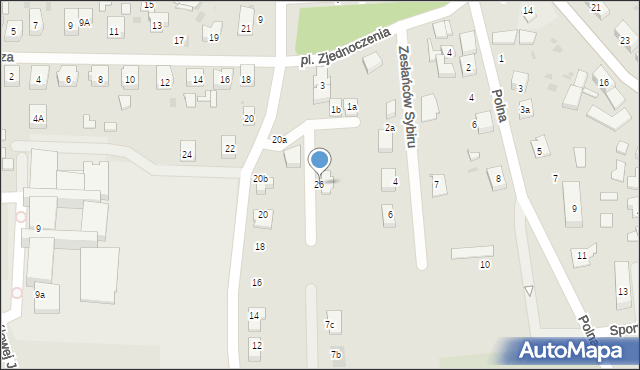 Ścinawa, Wiosenna, 26, mapa Ścinawa