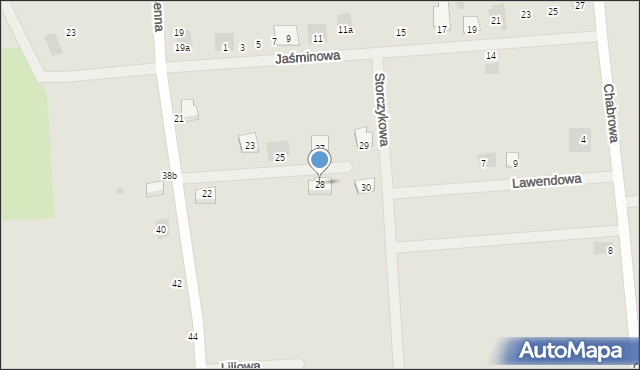 Ścinawa, Wiosenna, 28, mapa Ścinawa