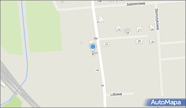 Ścinawa, Wiosenna, 40, mapa Ścinawa