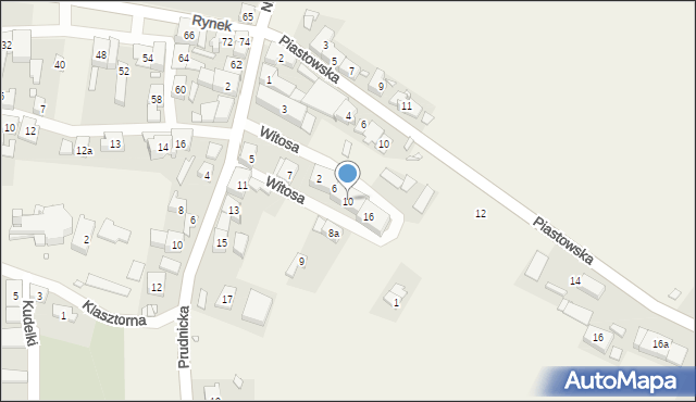 Ścinawa Mała, Witosa Wincentego, 10, mapa Ścinawa Mała