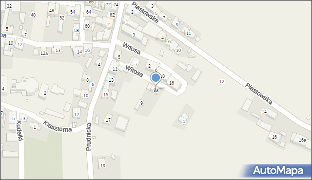Ścinawa Mała, Witosa Wincentego, 8a, mapa Ścinawa Mała